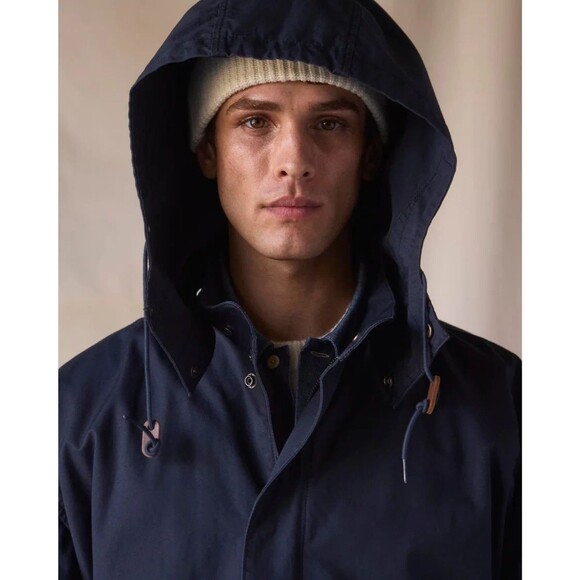 $350 Dockers® x Transnomadica Squall Coat Mens XS Relaxed Fit Navy Blue - Picture 5 of 10